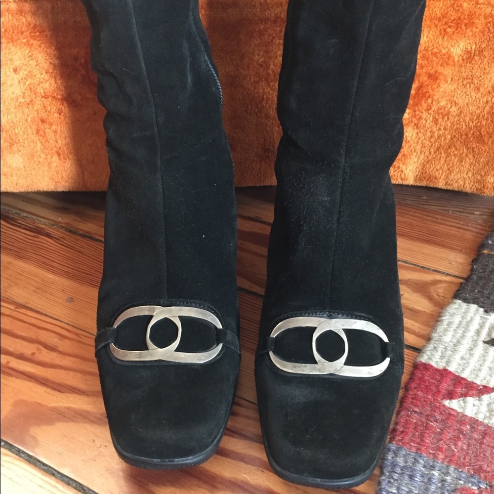 La Canadienne suede leather black boots 7.5 or 8M